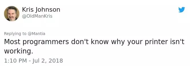 我是程序員,不懂修打印機(jī)!你的專業(yè)技能遭受過怎樣的誤解?