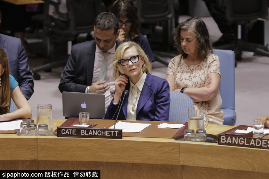 大魔王氣場超強！好萊塢女星凱特·布蘭切特現身聯合國會議