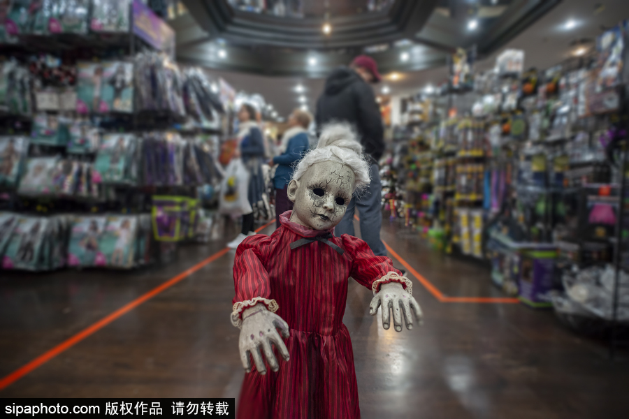 美國(guó)紐約：萬(wàn)圣節(jié)將至 預(yù)計(jì)節(jié)日花費(fèi)將達(dá)到90億美元