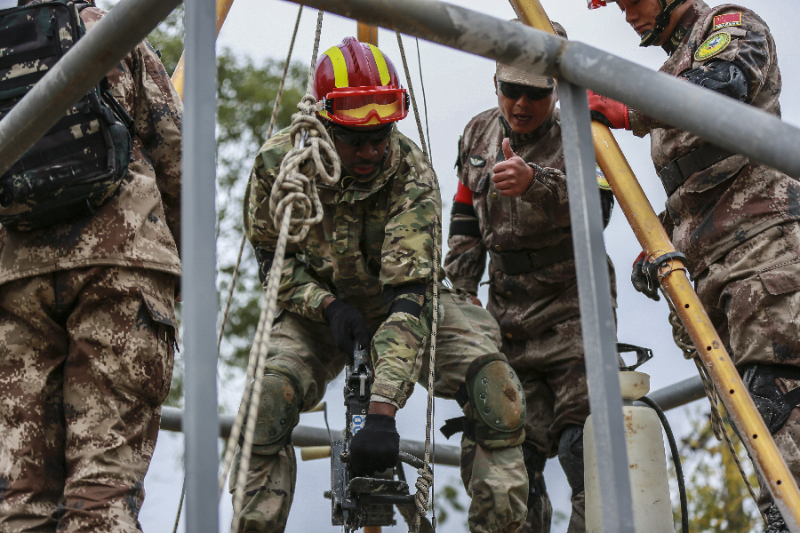 2018中美兩軍人道主義救援減災聯合演練閉幕