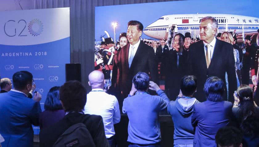 習近平抵達布宜諾斯艾利斯