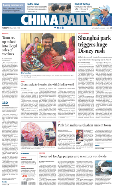 3月29日中國日報推薦:捷克總理:深化中捷兩國關系是首要任務