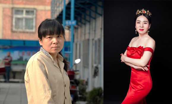 當(dāng)女工們脫下工裝走進(jìn)照相館 對比照讓人感嘆