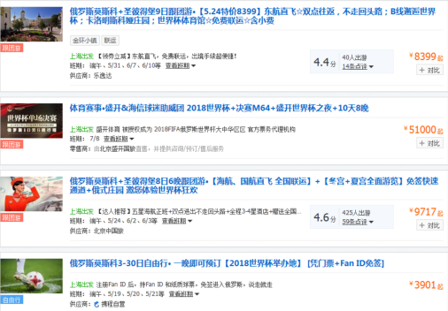 中國(guó)球迷花85萬(wàn)出國(guó)看球 俄羅斯世界杯旅游火熱