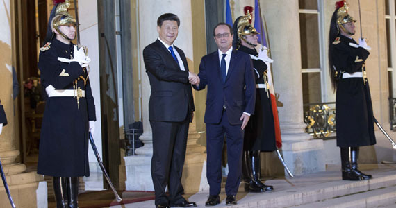 習(xí)近平會見法國總統(tǒng)奧朗德