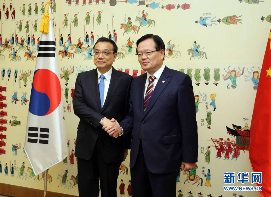李克強會見韓國國會議長鄭義和(高清組圖)